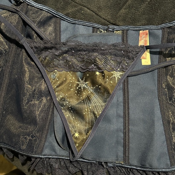NWT AdoreMe Starry Night Corset Top and Thong XL - Picture 6 of 7
